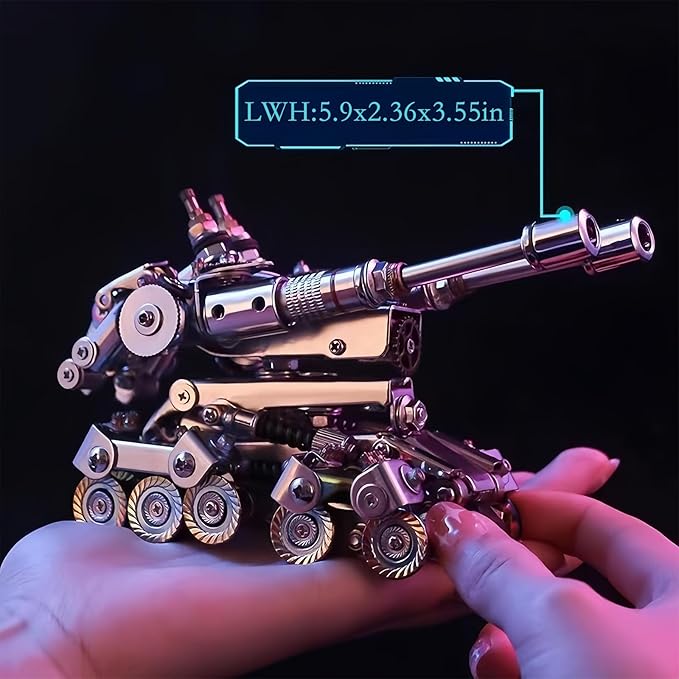 3D Metal Puzzle for Adults,Tank Puzzle Building Set，3D Metal Model Kit, Brain Teaser Puzzles DIY Assembling for Stress Relief - High end Men's Gift-CubbioJoy