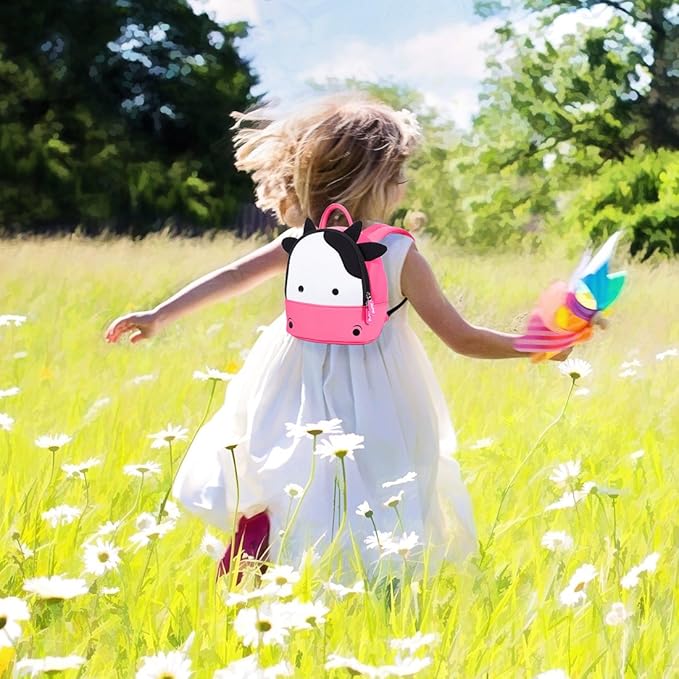 JiePai Cow Toddler Kids Backpack with Harness Leash for Boys Girls Age 1-3-CubbioJoy