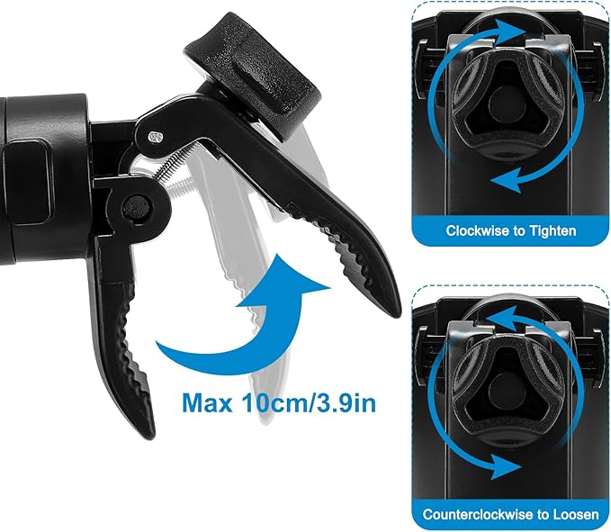 Accmor Universal Cup Holder, Stroller Cup Holder, 360° Rotatable Large Caliber Designed Bottle Holder for Stroller, Bike, Wheelchair, Walker, Scooter-CubbioJoy