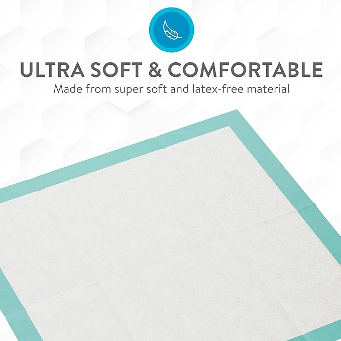 Inspire Extra Large Super Absorbent Disposable Bed Pads for Incontinence (36" X 36" Pack of 50) Ultra Thick and Absorbent Underpads Chux Adults, Puppies, Dogs Kids Furniture Protection-CubbioJoy
