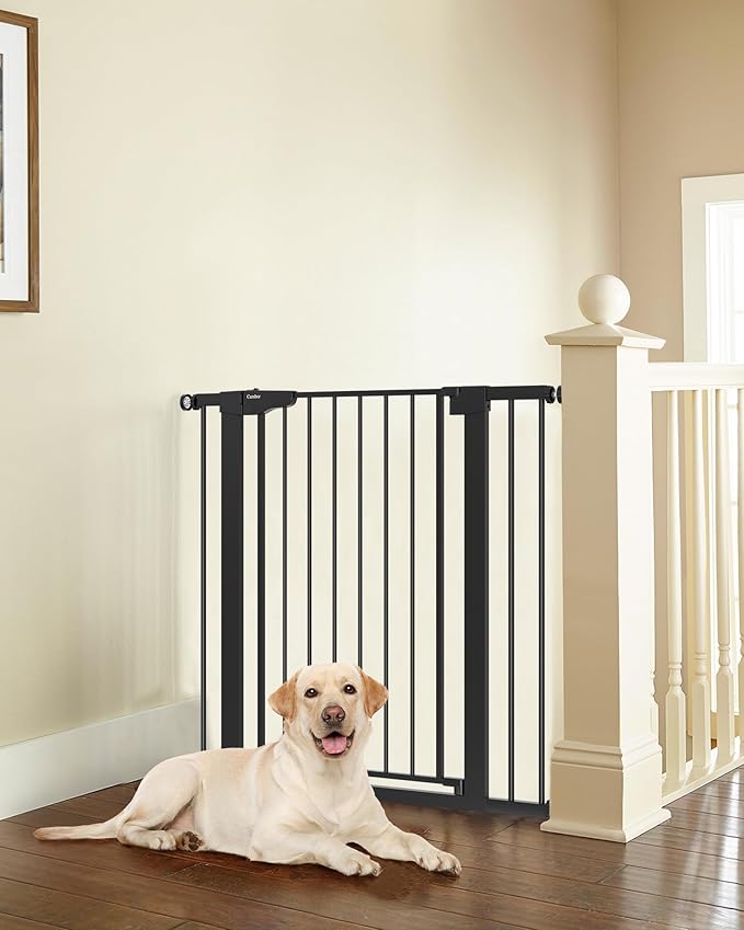 Cumbor 36" Extra Tall Baby Gate for Dogs and Kids with Wide 2-Way Door, 29.7-40.6" Width, and Auto Close Personal Safety for Babies and Pets, Fits Doorways, Stairs, and Entryways-CubbioJoy