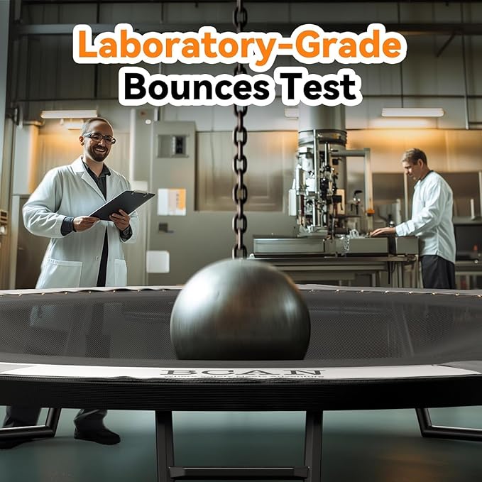 BCAN 8FT 10FT 12FT 14FT 15FT 16FT Recreational Trampoline with Enclosure for Kids Adults, ASTM Approved, Outdoor Trampolines with Ladder for Kids-CubbioJoy