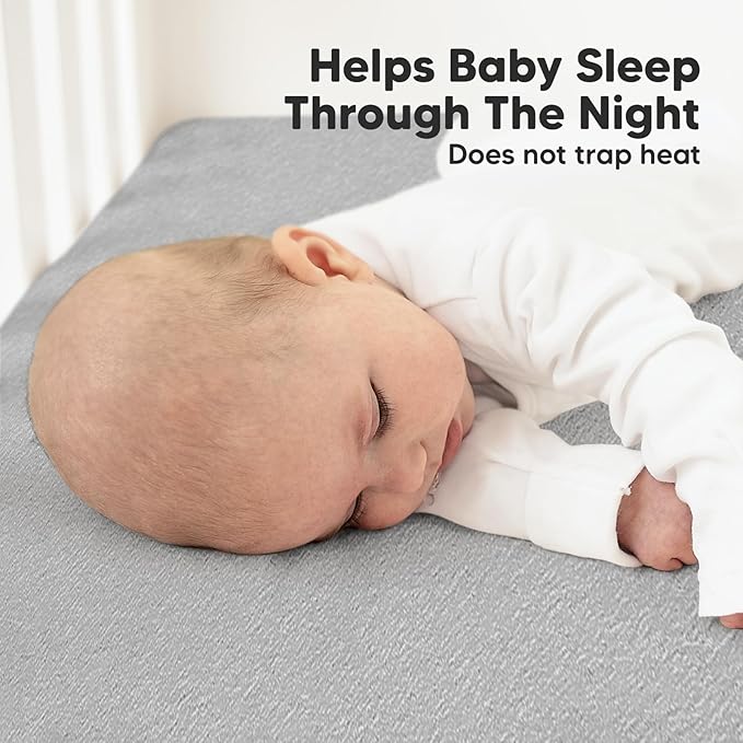 KeaBabies 2-Pack Organic Crib Sheets for Boys, Girls - 52x28 Fitted Crib Mattress Sheet Neutral, Breathable Jersey Cotton Cover for Baby Bed, Toddler Mattress, Soft & Cute Prints (Storm)-CubbioJoy
