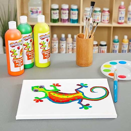 BioColor FBIOTU Paint, Fluorescent Turquoise - 16 oz.-CubbioJoy