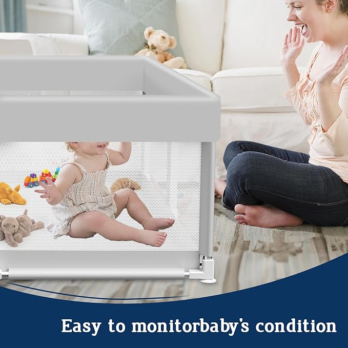 Baby Playpen 50x50 Inch, Playpen for Babies and Toddlers Baby Playpen Fence Playard Activity Center, Without MAT Included-CubbioJoy