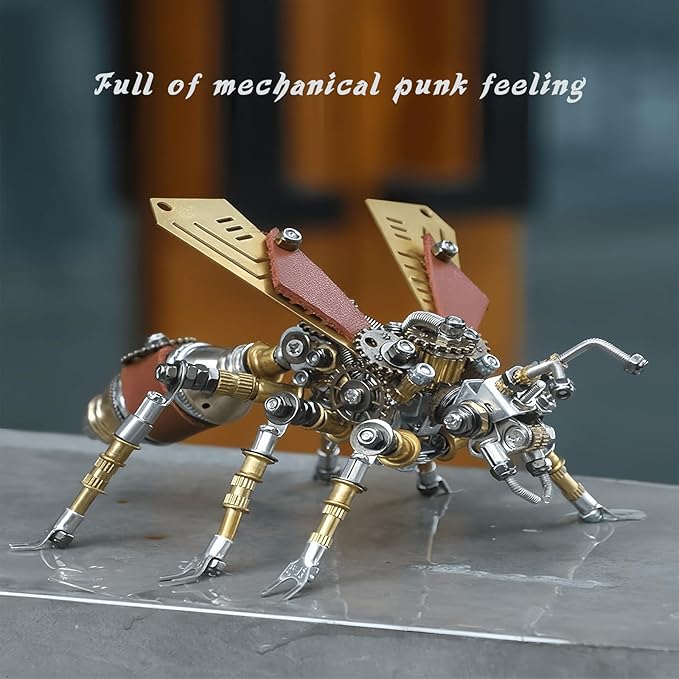 Adult 3D Metal Puzzle, Punk Insect Metal Model Set, 3D Puzzle Mechanical Insect Building Blocks, Fun DIY Assembly, high-end Men's Gifts.-CubbioJoy