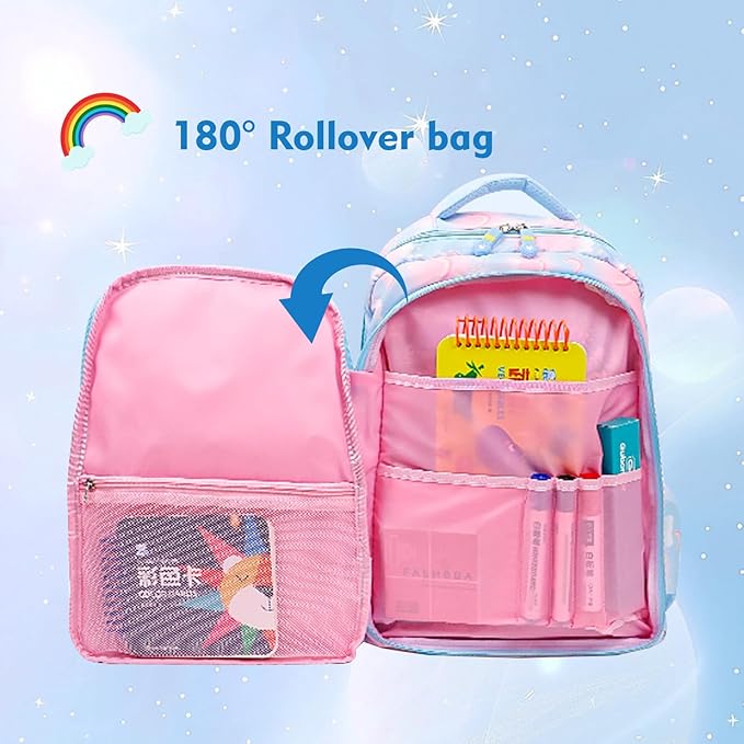 Aesthetic Kawaii Rainbow Backpack-CubbioJoy
