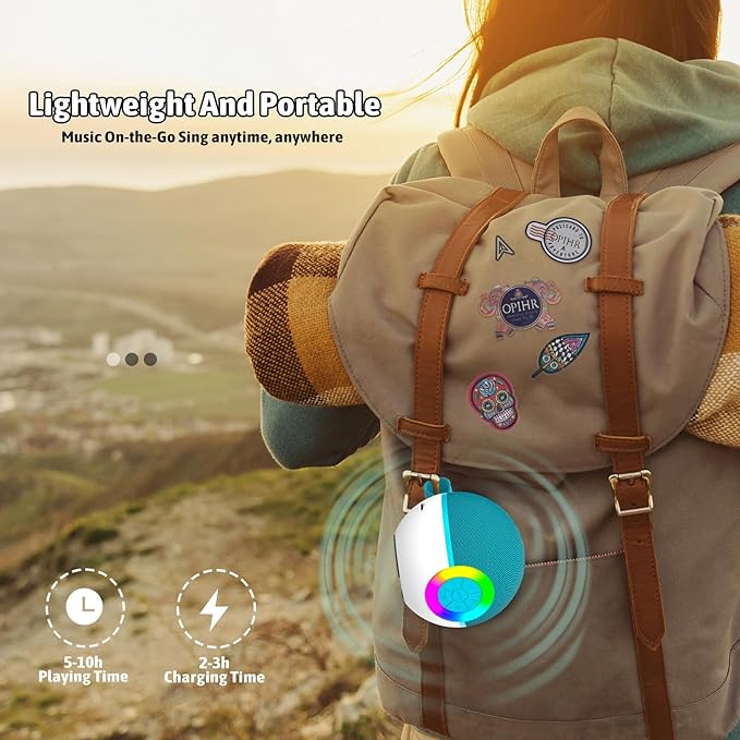 Karaoke Microphone Machine Toys for Kids Adults, Mini Portable Bluetooth Speaker with 2 Wireless Mics, Christmas Birthday Gifts for Boys Girls Ages 3 4 5 6 7 8 9 10 11 12+ Year (Green)-CubbioJoy