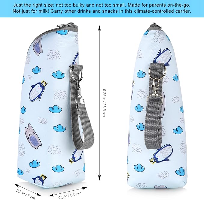 Accmor Baby Bottle Cooler Tote Bags, Insulated Breastmilk Cooler Bag, Nursing Bottle Cooler Warmer Bag for Nursing Mom Daycare Travel-CubbioJoy