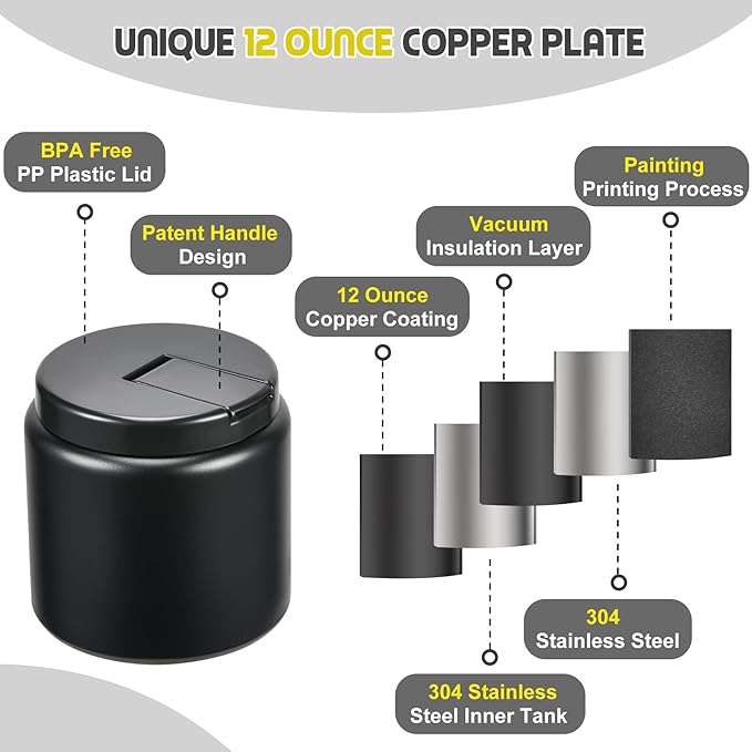 26oz Soup Thermo for Hot Food Kids with Buckle Lid Insulated Vacuum Food Jar Wide Mouth Leakproof Stainless Steel Lunch Container (Black)-CubbioJoy