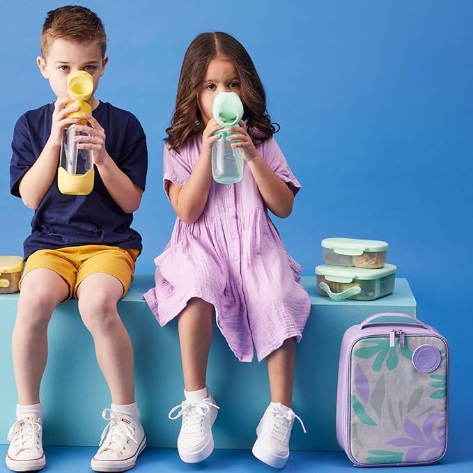 b.box Snack Containers for Kids, Toddler Snack Box Container, Reusable Small Bento Box for Lunch, School & Travel, Leak Proof, BPA free, Dishwasher Safe, Ages 4 months+ (Spearmint, 12oz capacity)-CubbioJoy