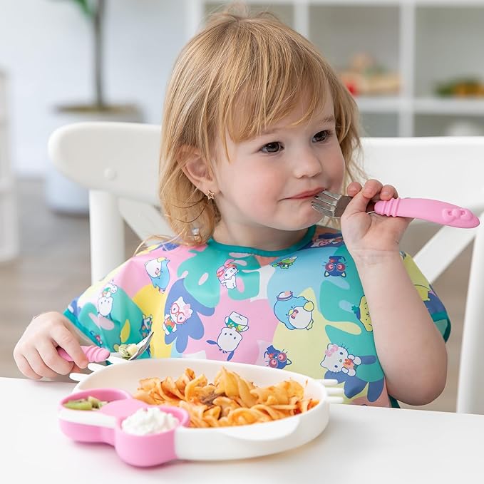 Bumkins Bibs - Toddler Bibs, Waterproof, Large for 1-3 Years, Short Sleeve-CubbioJoy