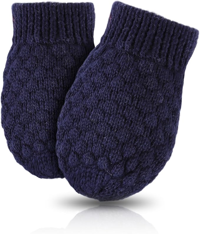 Baby Knit Mittens Toddler Boys Girls Gloves Winter Infant Newborn No Scratch Mitten 0-3 Years-CubbioJoy