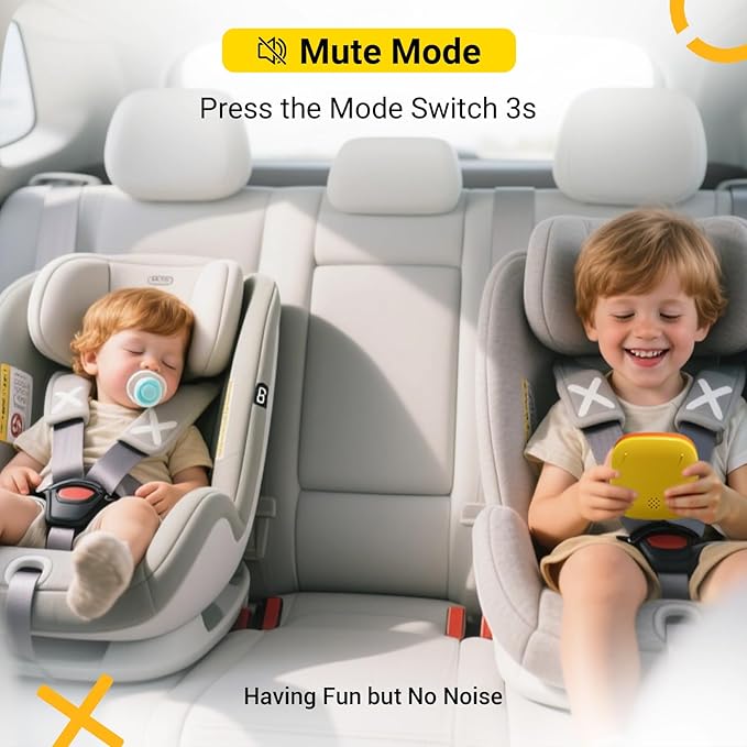 4-in-1 Handheld Tic Tac Toe Game Portable Electronic Board Games for Kids & Adults, Travel Fun & Memory Growth Gift, Orange-CubbioJoy