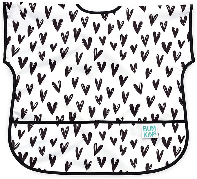 Bumkins Bibs - Toddler Bibs, Waterproof, Large for 1-3 Years, Short Sleeve-CubbioJoy