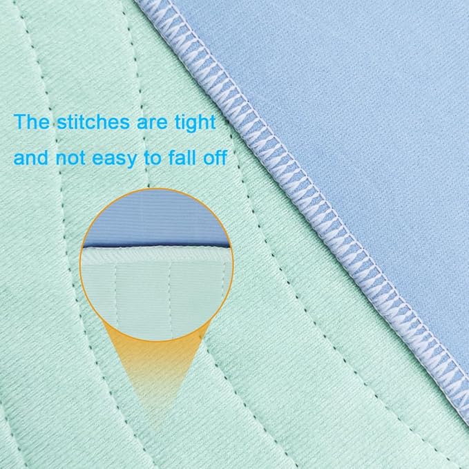 Absorbent Bed Pads for Incontinence - Washable, Reusable, 4-Layer Waterproof Mattress Protectors (36x38 Inch - 4 Pack)-CubbioJoy