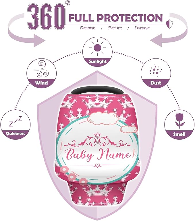 Baby Car Seat Stroller Cover Nursing Cover New Mom Breastfeeding Scarf Soft Stretchy Infant Carrier Cover Car Canopy Coverage-CubbioJoy