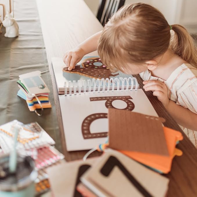 Cupkin Mosaic Sticker Art Kits for Kids and Adults, ABC Mosaics Art Craft Kit for Boys and Girls, 52 Page Sticker by Number Mosaic Kit with 3,000+ Jewel + Foam Stickers, Kids Coloring Book-CubbioJoy