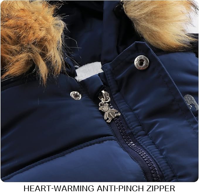 Baby Girl Winter Snowsuit Toddler Jacket Clothes For Boy Infant Jumpsuit Hoodied-CubbioJoy