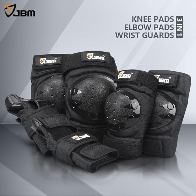 JBM Adult & Kids Knee Pads Elbow Pads and Wrist Guards for Inline Skating, Roller Skating, Skateboarding, Scootering-CubbioJoy