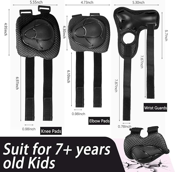 Kids Bike Helmet Set Adjustable Helmet for Ages 3-15 Kids Toddler Boys Girls Youth, Multi-Sport Bicycle Skateboarding Football Rollerskating Scooter Rollerblade Balance Bike Helmets-CubbioJoy