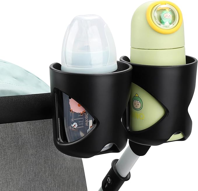 Accmor Universal Cup Holder, Stroller Cup Holder, 360° Rotatable Large Caliber Designed Bottle Holder for Stroller, Bike, Wheelchair, Walker, Scooter-CubbioJoy