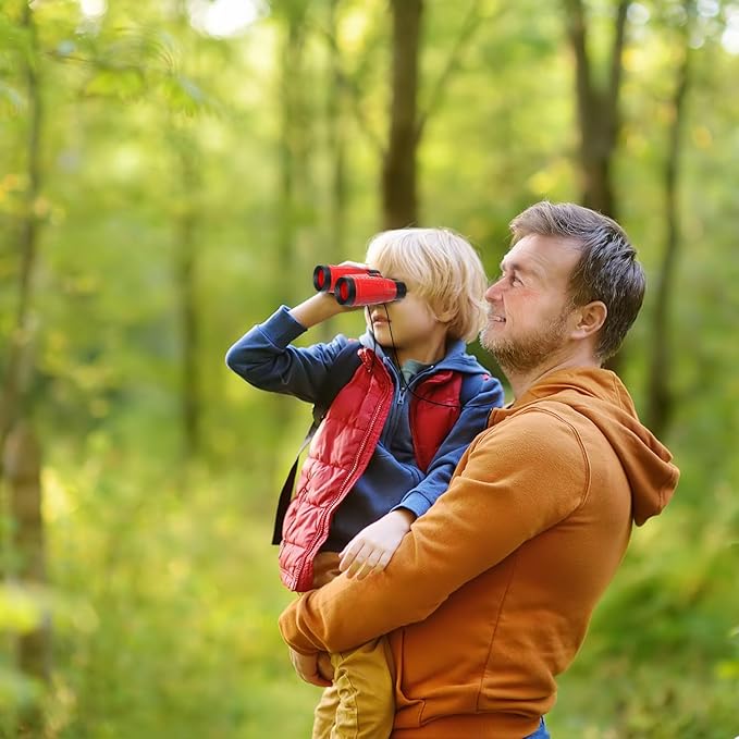 20 Pack Binoculars Toy for Kids, Kids Binoculars with Compass and Neck String, Nature Exploration Toys, Party Favors Learning Gifts for Sightseeing, Camping Adventure, Birdwatching-CubbioJoy