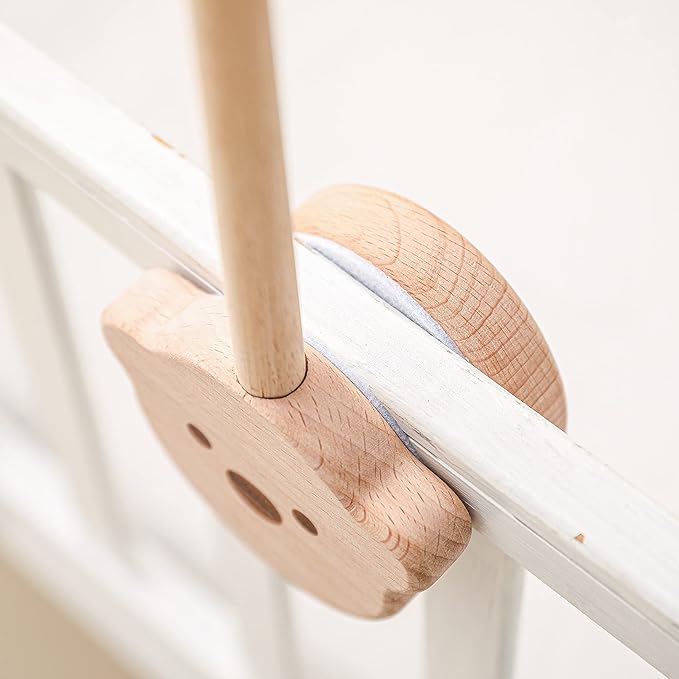 Baby Crib Mobile Arm,HBM Wooden Mobile Arm for Crib Mobile Hanger for Crib Baby Girl Nursery Decor-CubbioJoy