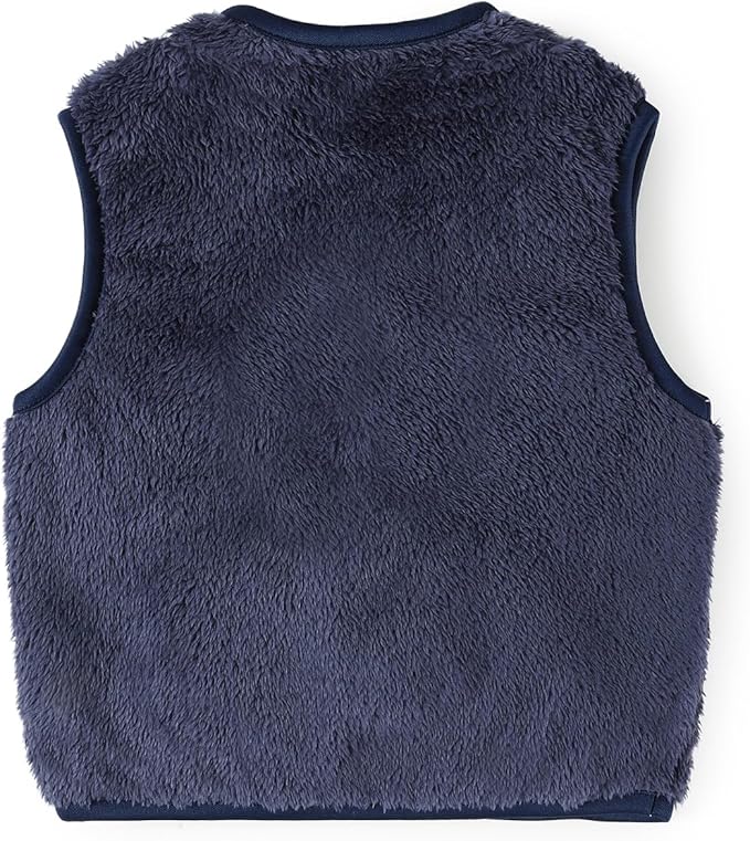 Baby Boys Girls Fleece Vest Zip Up Cute Bear Jackets Fuzzy Fall Winter Warm Clothes Newborn Outwear for Toddler Infant-CubbioJoy