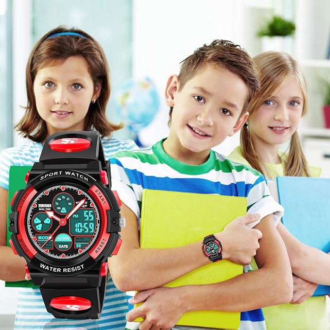 ATIMO LED Multi Function Waterproof Watch for Kids - Kids Gifts-CubbioJoy