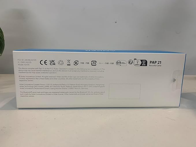 Anker Soundcore 2 12W Portable, Wireless Bluetooth Speaker with Better Bass, 24-Hour Playtime, 66ft Bluetooth Range, IPX7 Water Resistance, Built-in Mic, Ideal for Shower, Travel, Party, Beach - Blue-CubbioJoy