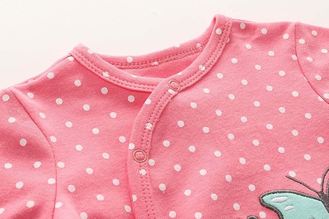 Kiddiezoom Baby and Toddler Boys'Snug Fit Footed One-Piece Romper Jumpsuit Cotton Cotton Footed Outfit-CubbioJoy