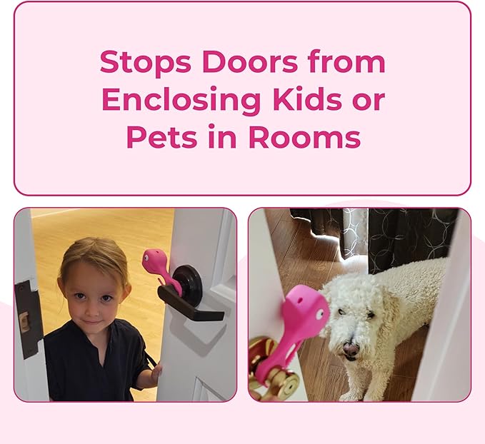 Baby Proofing Door Stopper, Door Pinch Guards Protect Child Fingers & PET Tails. Baby Safety Finger Protectors Prevent Pinch Injuries – Kids and Adults Love Whale Pinch Guard (Pink)-CubbioJoy