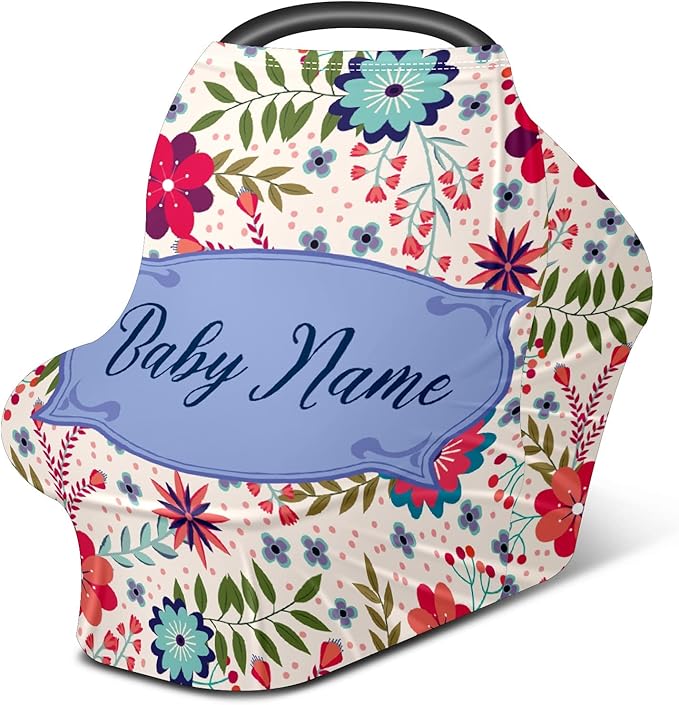 Baby Car Seat Stroller Cover Nursing Cover New Mom Breastfeeding Scarf Soft Stretchy Infant Carrier Cover Car Canopy Coverage-CubbioJoy