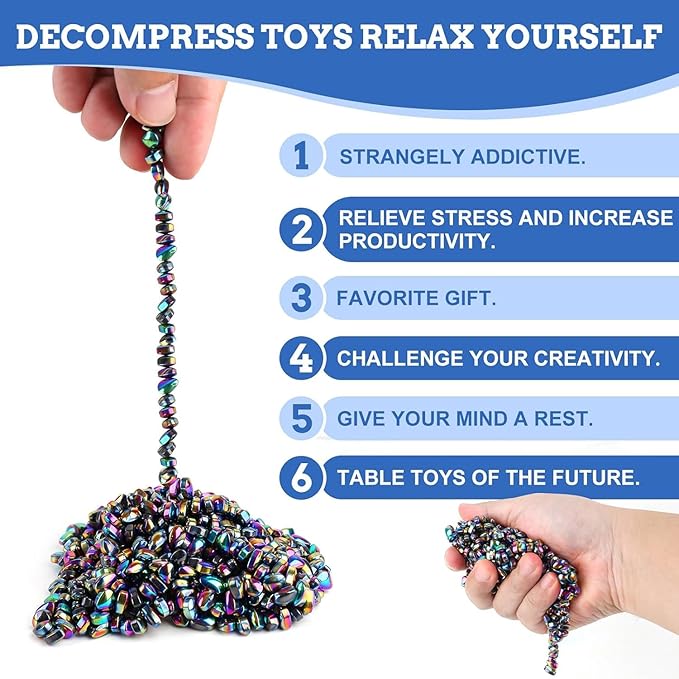 550pcs Putty, Fidget Toys, Fidget Toys Adults ，Sensory Toys，Adults Gifts,Desk Fidgets Toys for Office Stress/Anxiety Relief (550 PCS(Colour))-CubbioJoy