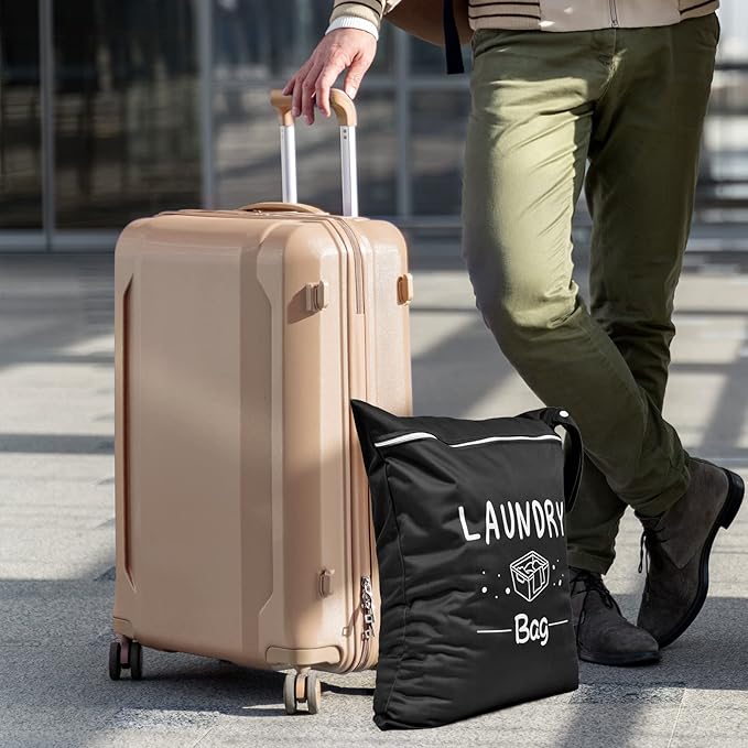 2 Pcs Large Travel Laundry Bag - Waterproof Wet Dry Washable for Dirty Clothes, Bathing Suit, Workout, Gym, Swimming, Yoga-CubbioJoy