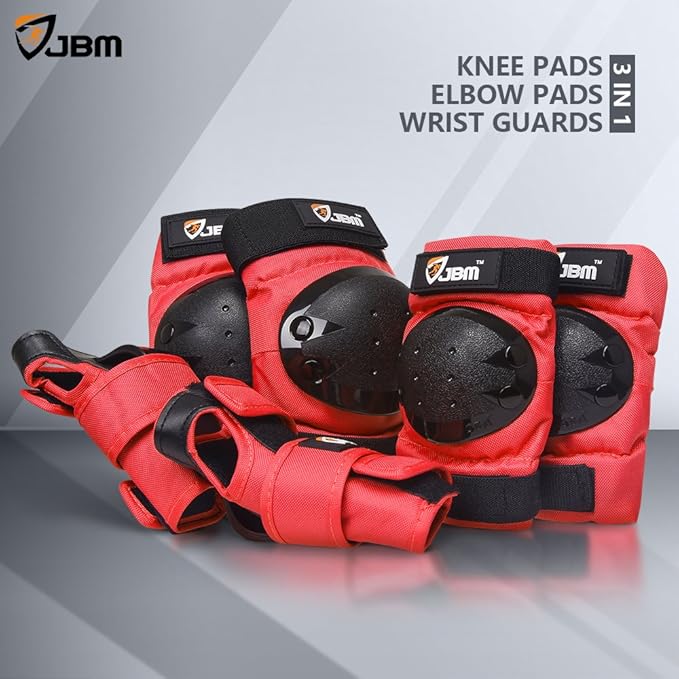 JBM Adult & Kids Knee Pads Elbow Pads and Wrist Guards for Inline Skating, Roller Skating, Skateboarding, Scootering-CubbioJoy
