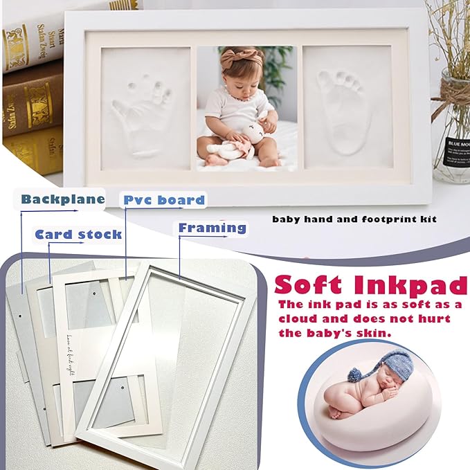 Inkless Newborn Hand & Footprint Kit - Baby Paw Print Gift-CubbioJoy