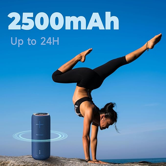 IPX7 Waterproof Bluetooth Speaker - 30W HD Sound, 8H Playtime, TWS Pairing, BT5.3, Portable for Pool/Beach/Shower, Blue Gift-CubbioJoy