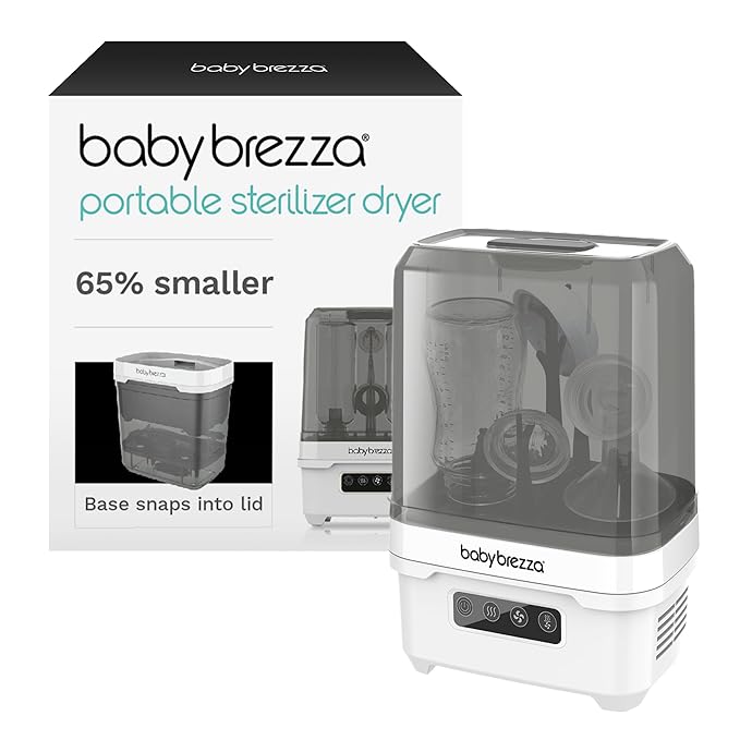 Baby Brezza Portable Baby Bottle Sterilizer Dryer for Travel - Mini Sterilizer Fits Bottles, Pump Parts and Accessories-CubbioJoy