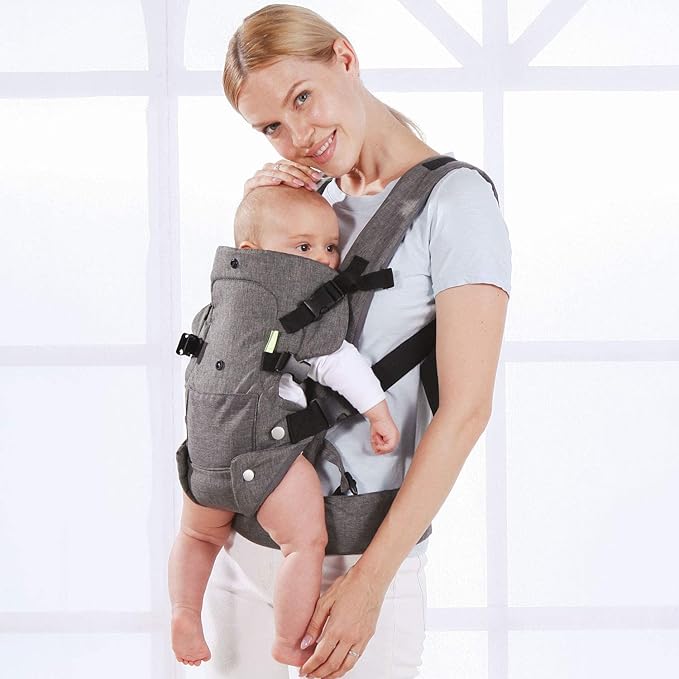 Baby Carriers Newborn to Toddler,Baby Carrier Wrap,Cozy Baby Holder Carrier Lightweight,Adjustable Baby Sling Support Carriers for Infant 7-45lbs Girl and Boy -All Positions,Shower Gift -Grey-CubbioJoy
