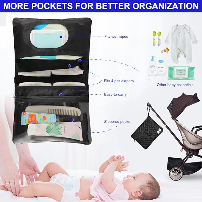 Diaper Bag Tote: Mommy Bag, Baby Bag for Boy and Girl, Mom Hospital Bag, Twins or 2 Kids Diapers Bag-CubbioJoy