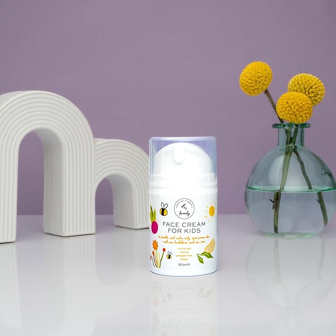 Award-Winning Kids Face Cream - Gentle & Calming Moisturizer with Natural Ingredients for Sensitive & All Skin Types - Fragrance-Free-CubbioJoy