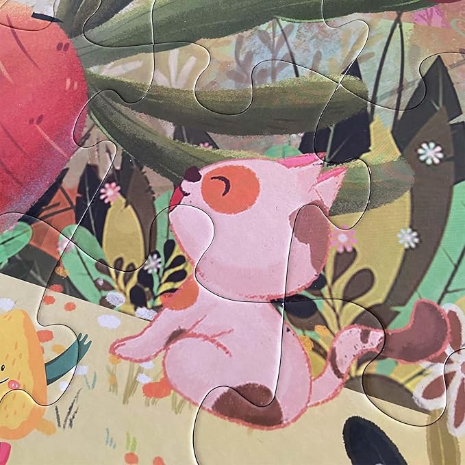 Jumbo Floor Puzzle for Kids, Large Jigsaw Puzzles 35 Piece for Kids Ages 3-5,Preschool Learning & Education Toys, Gifts for 4-8 Year Old Boys and Girls (Forest Animals 2)-CubbioJoy