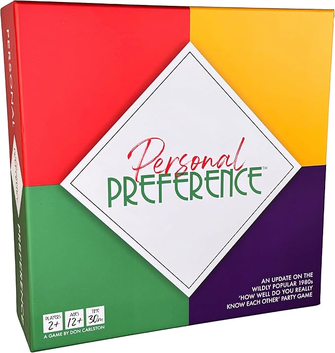 Board Game - The Original Preference Ranking Family Party Game from The 1980s, with 750 All New Cards, 'How Well Do You Really Know Each Other', 2-12 Players (Updated Edition)-CubbioJoy