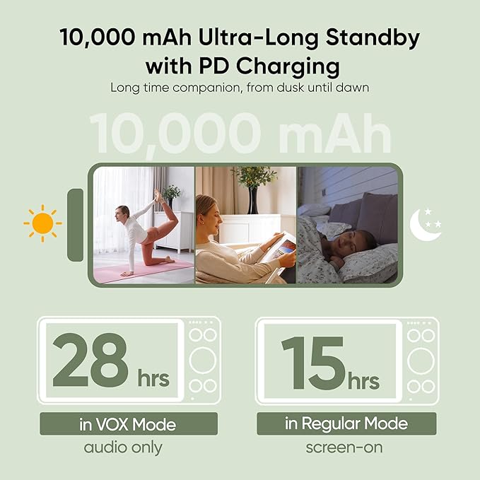 bonoch MegaView Baby Monitor No WiFi, 10" 720p Video Baby Montior with Camera and Audio, Up to Quad Split Screen, 10000mAh Battery, VOX Mode, Remote PTZ, Night Vision, for Multi-Child, Pets, Elderly-CubbioJoy