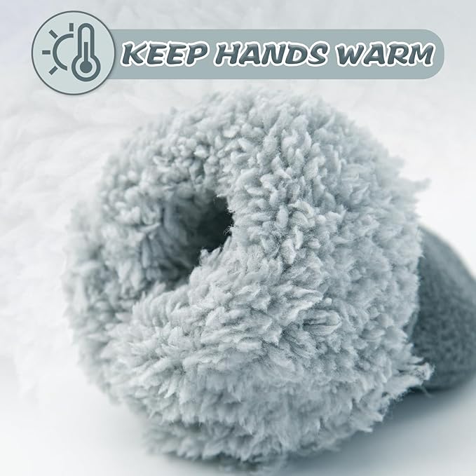 BAVST Baby Toddler Winter Mittens Girls Warm Fleece Lined Gloves Kids Sherpa Lined Mittens for Boys-CubbioJoy