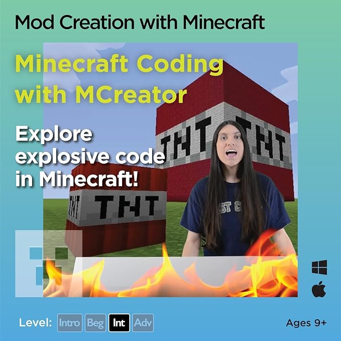 Coding for Kids with Minecraft - Ages 9+ Learn Real Computer Programming and Code Amazing Minecraft Mods with Java - Award-Winning Online Courses (PC & Mac)-CubbioJoy