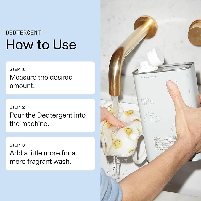 DedCool Liquid Laundry Dedtergent | 05 Spring | Luxurious Fresh Floral Fragrance Detergent | Removes Stains | Infused with Natural Essential Oils | Non-Toxic | 60 Washes | 32 fl oz-CubbioJoy