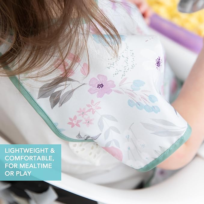 Bumkins Bibs - Toddler Bibs, Waterproof, Large for 1-3 Years, Short Sleeve-CubbioJoy